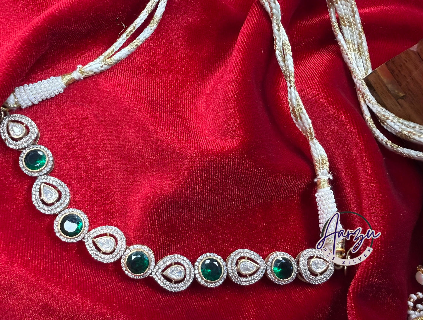 92.5 Silver Moissanite choker