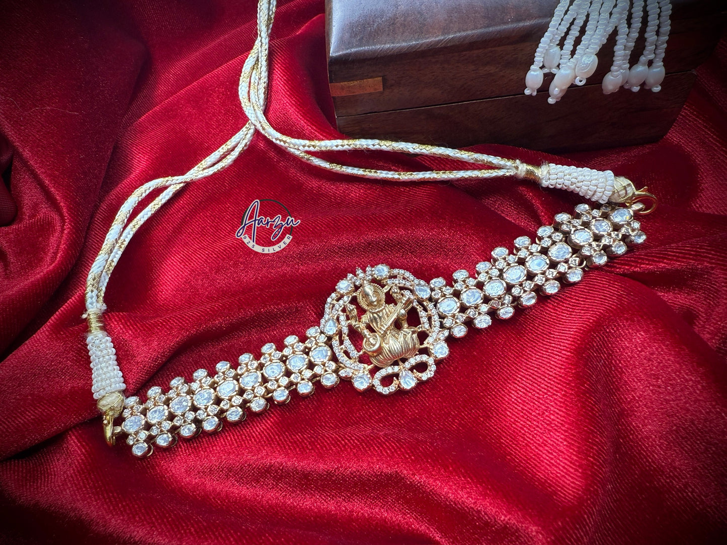 92.5 Silver Moissanite choker