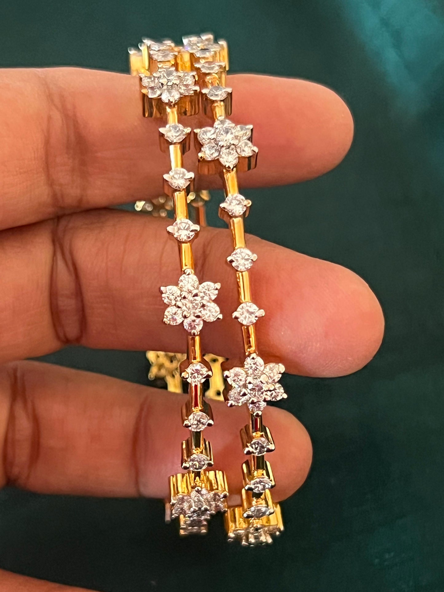 92.5 silver AD bangles pair from preloved collection