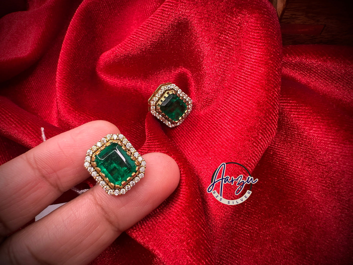 92.5 Silver Moissanite Earrings