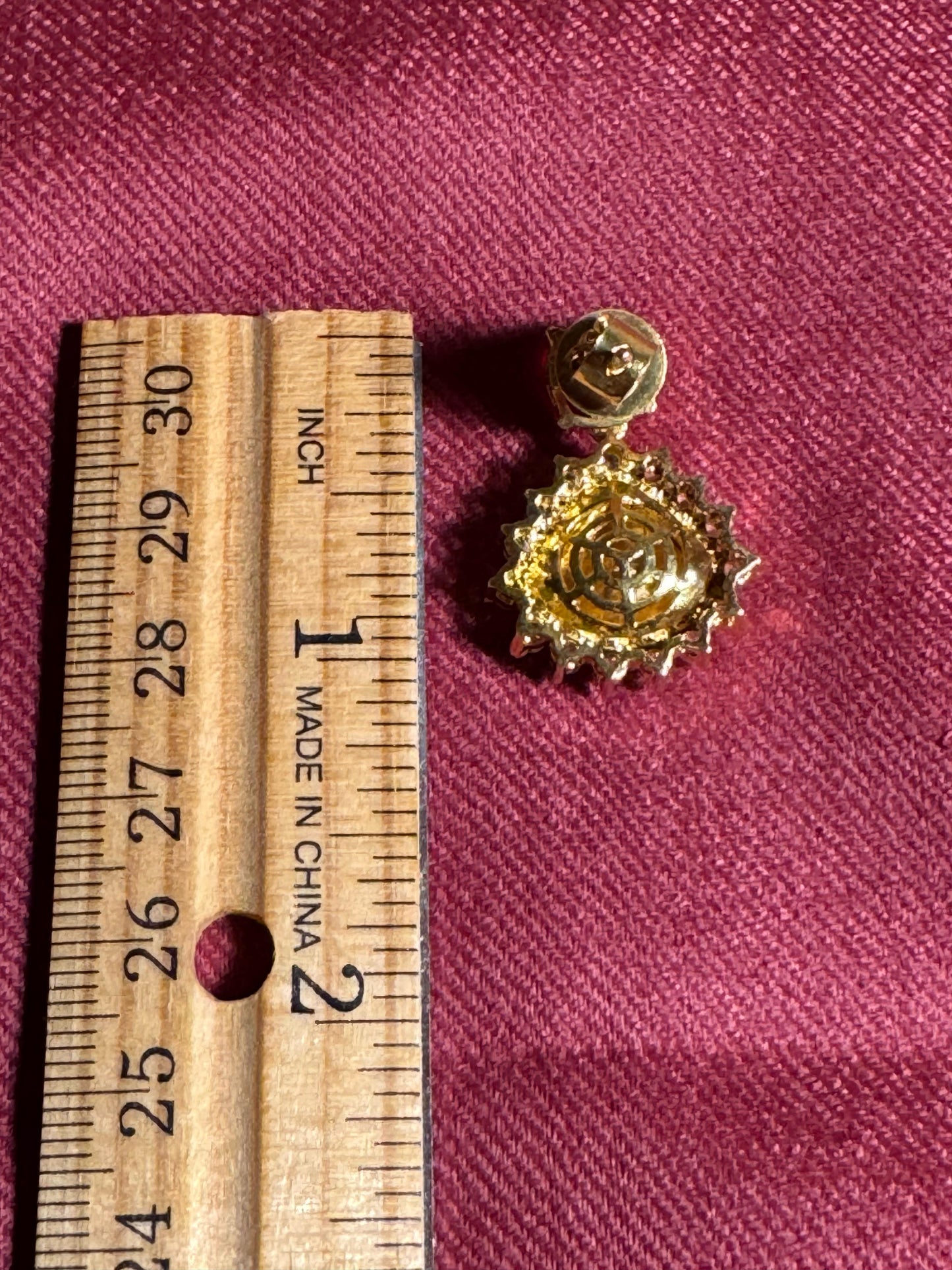 92.5 Silver Moissanite and pota stone earrings from preloved collection