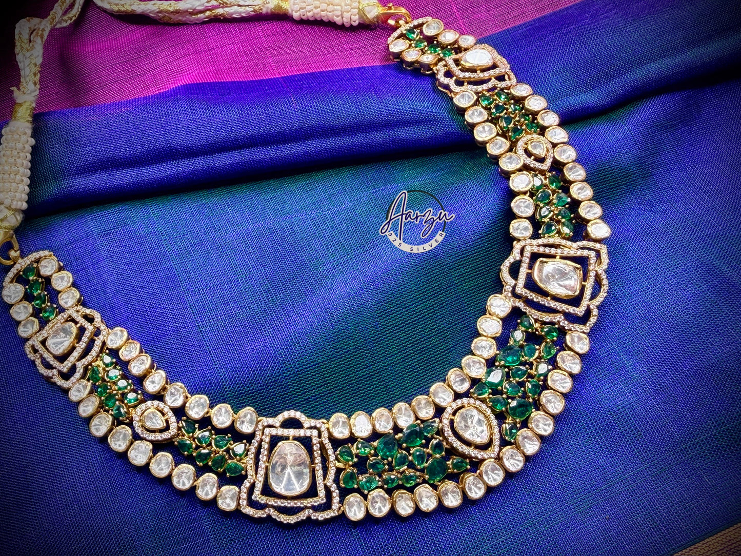 92.5 Silver Moissanite necklace