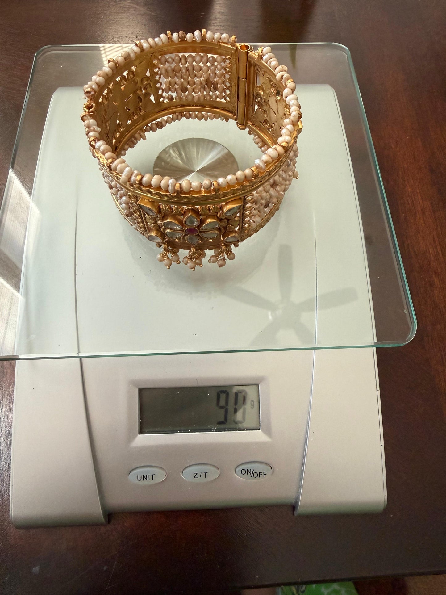 92.5 silver kundan bangle from preloved collection