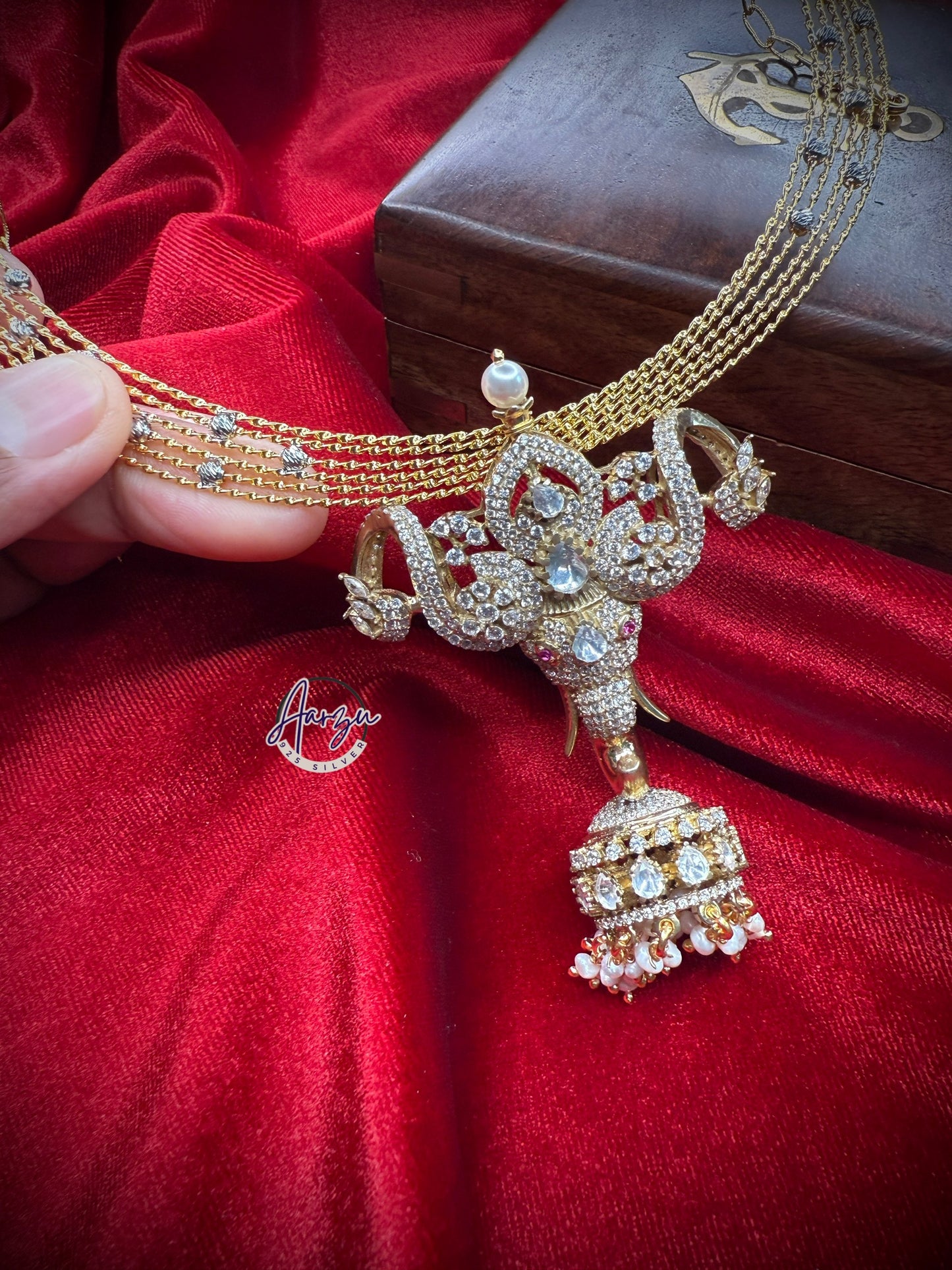 92.5 Silver Moissanite pendant