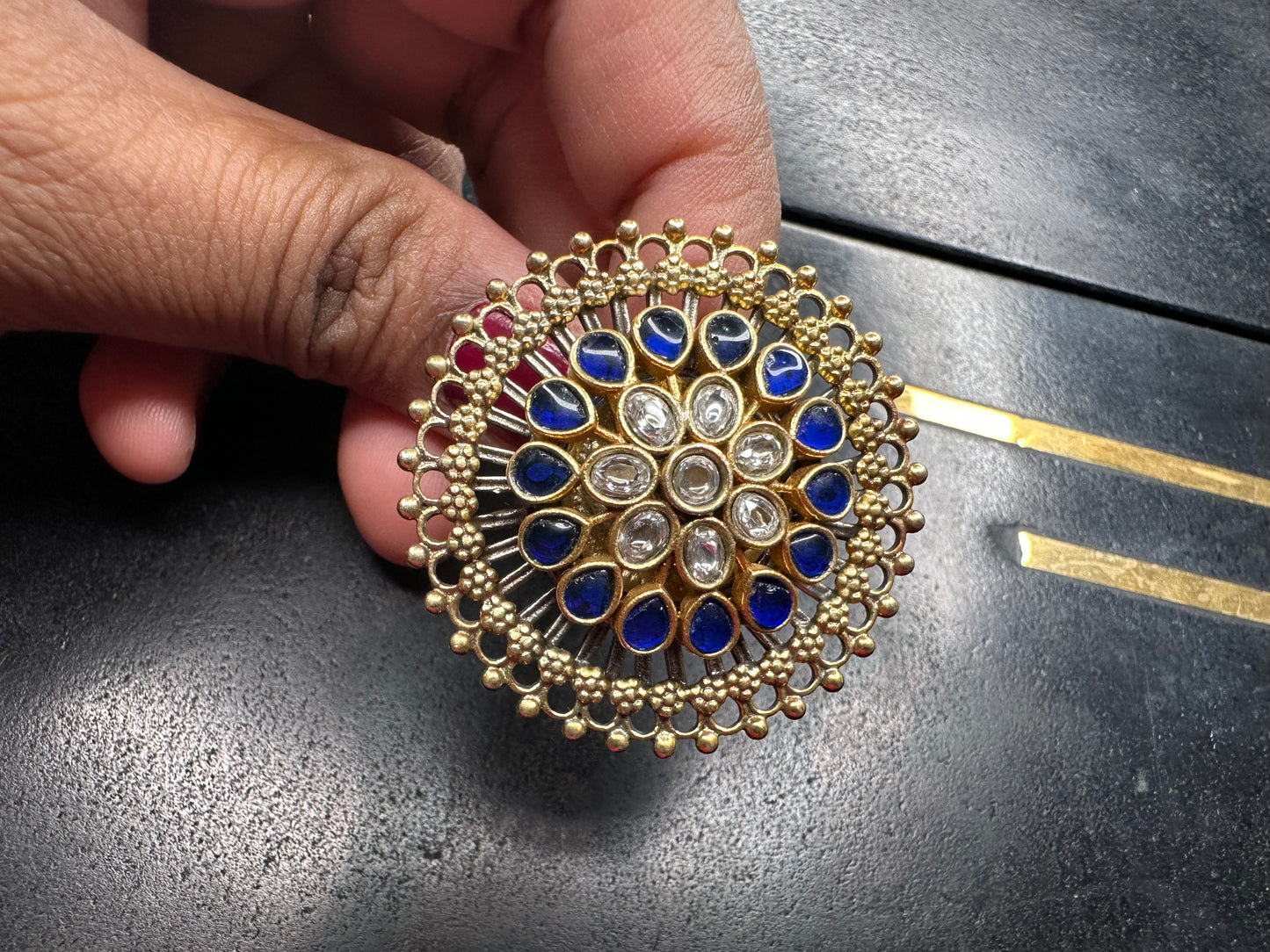 92.5 Silver Adjustable Ring