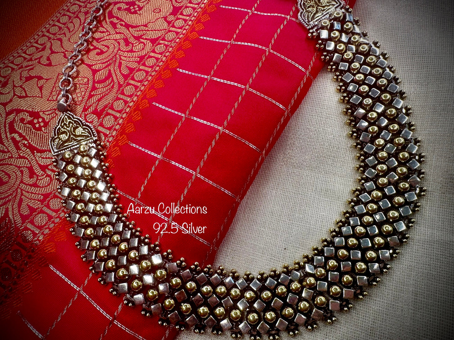 92.5 Silver base designer inspired necklace