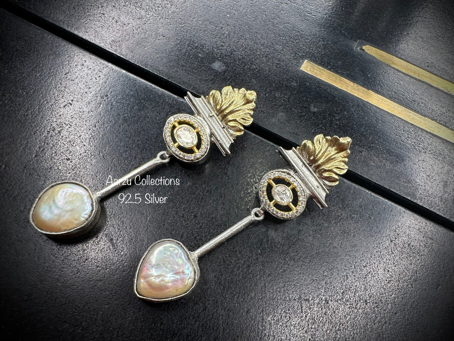 92.5 Silver MOP Earrings