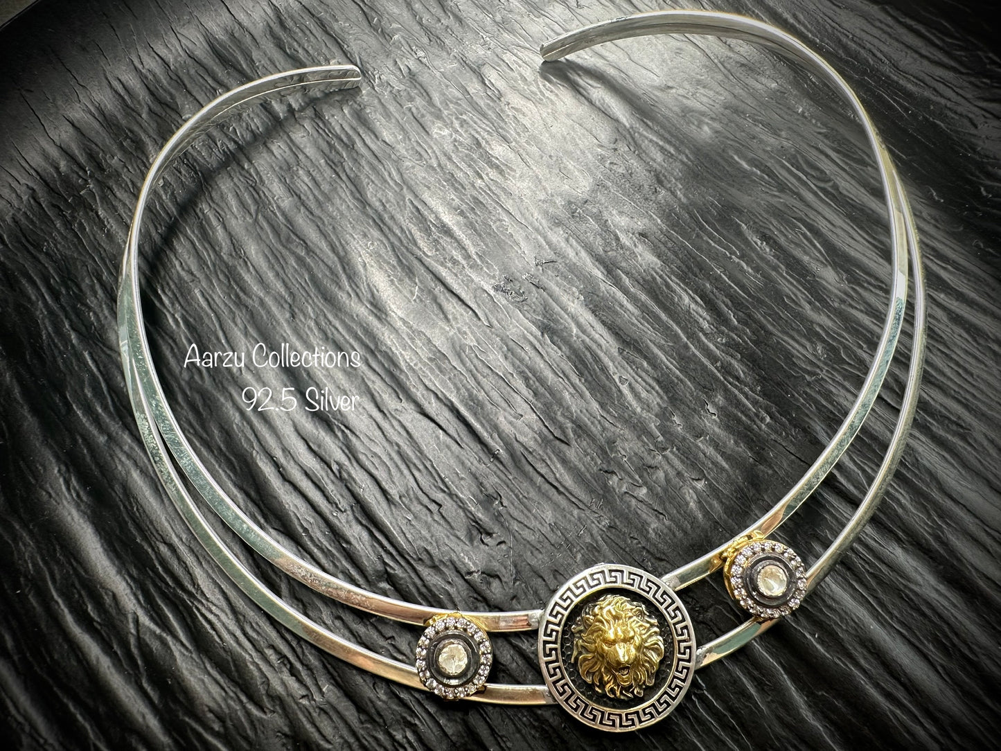 92.5 Silver designer inspired fusion hasli