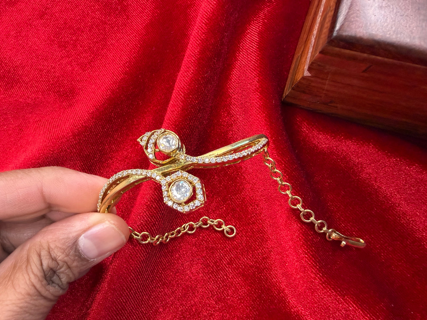 92.5 Silver Moissanite bangle bracelet