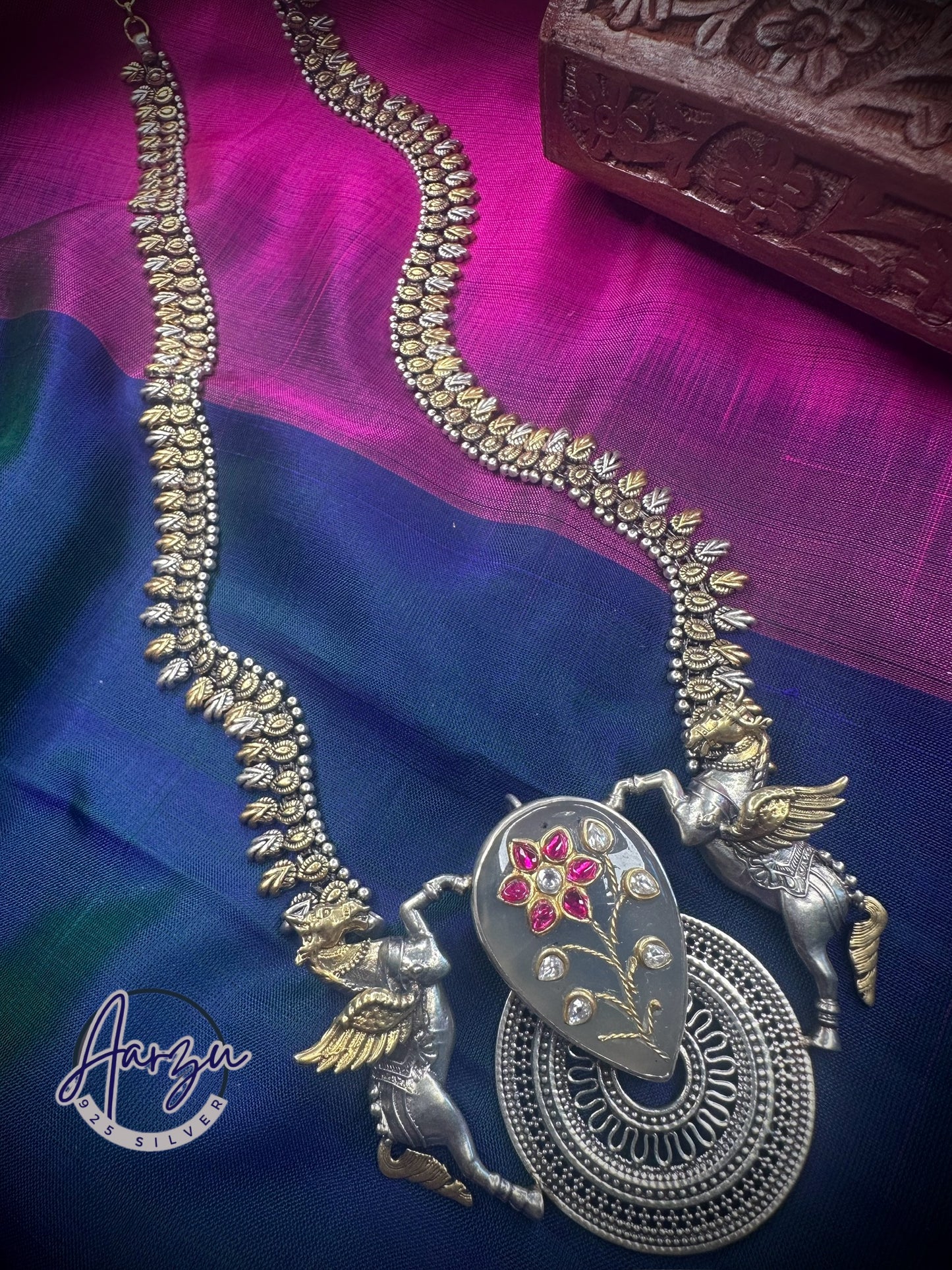 92.5 Silver base designer inspired necklace