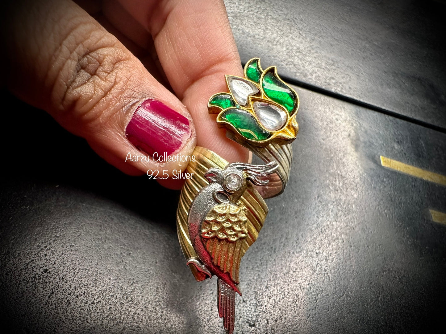 92.5 Silver Adjustable Ring