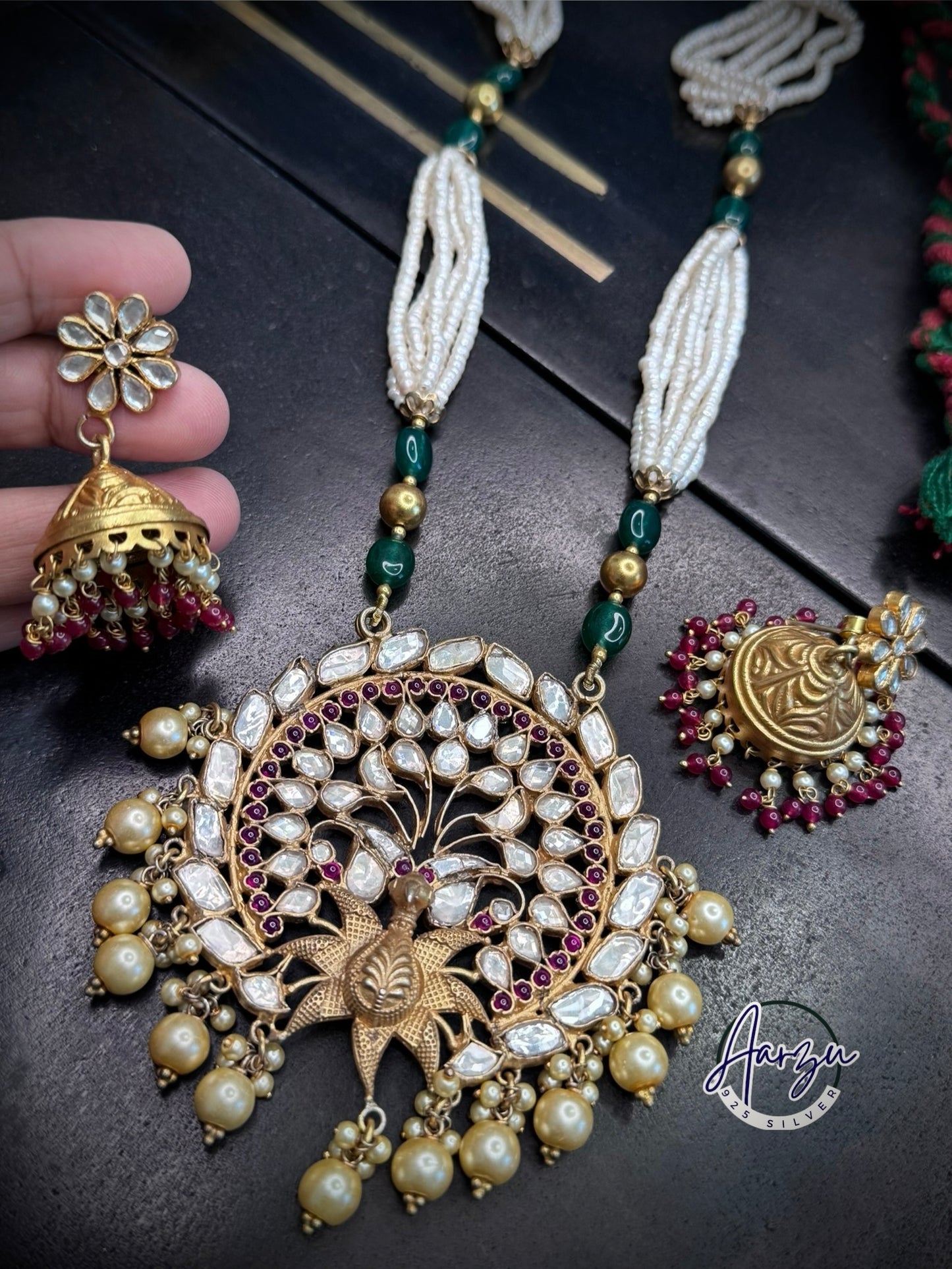 92.5 Silver base designer inspired necklace