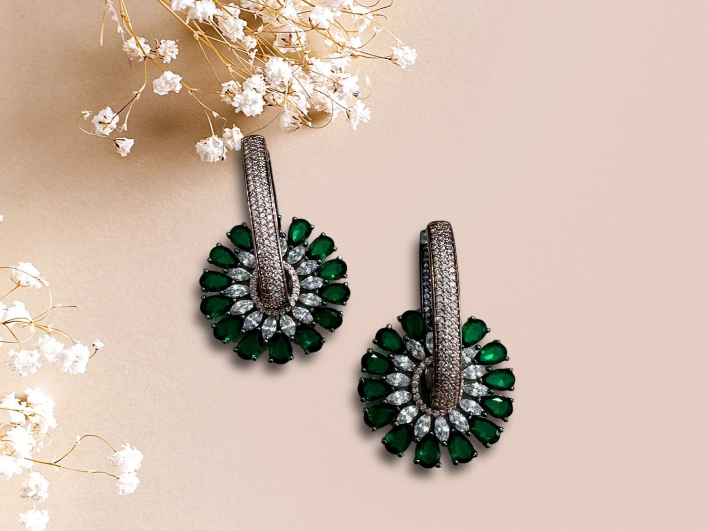 2-1 Interchangeable American Diamond Earring