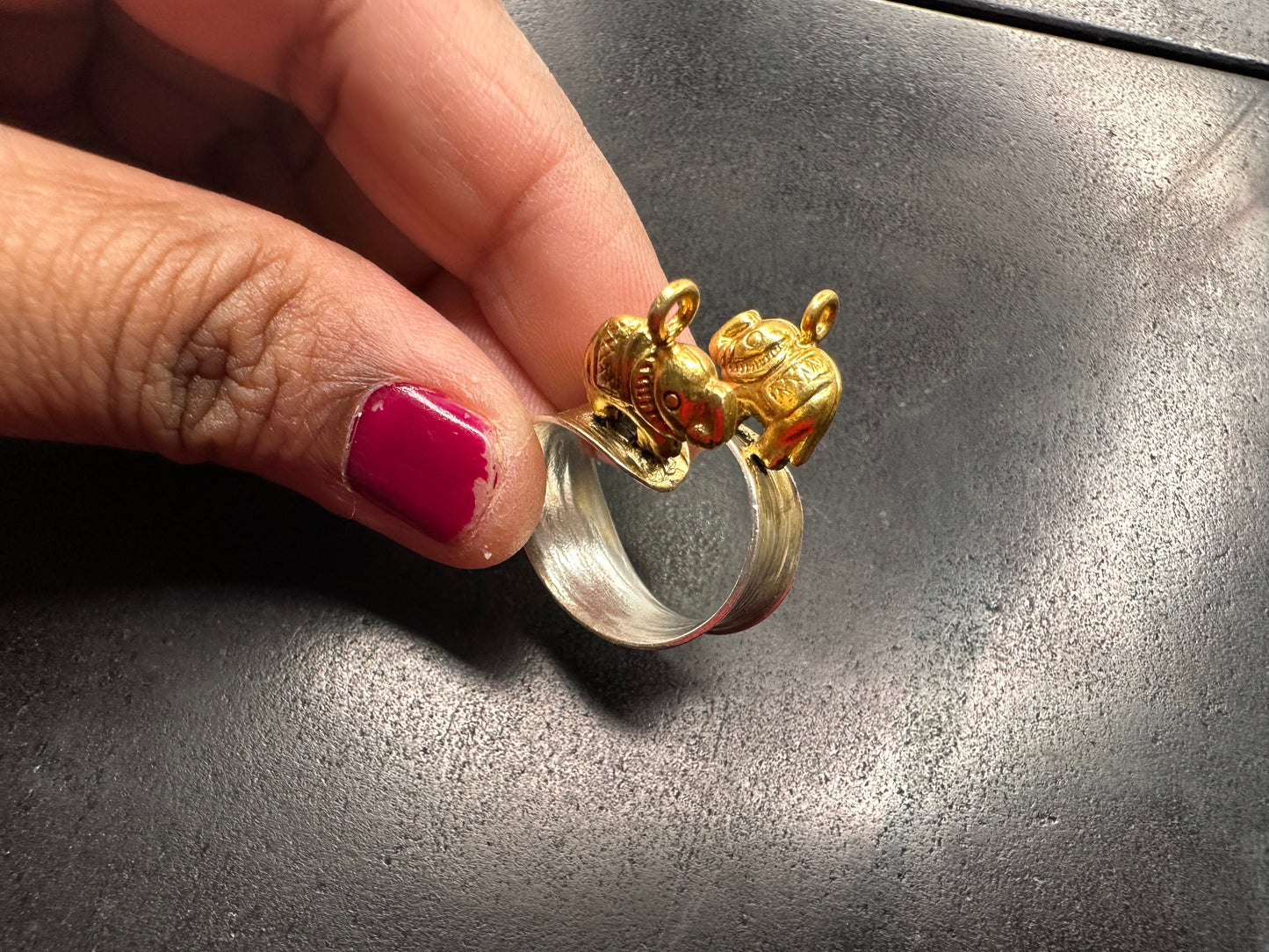 92.5 Silver Adjustable Ring