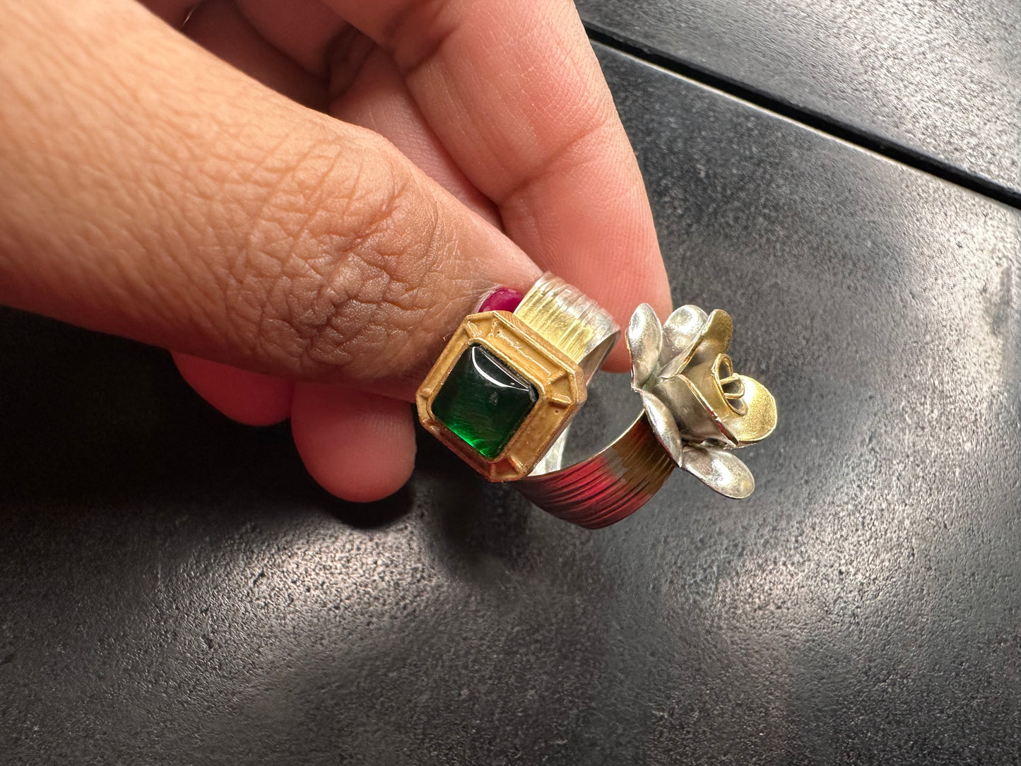 92.5 Silver Adjustable Ring