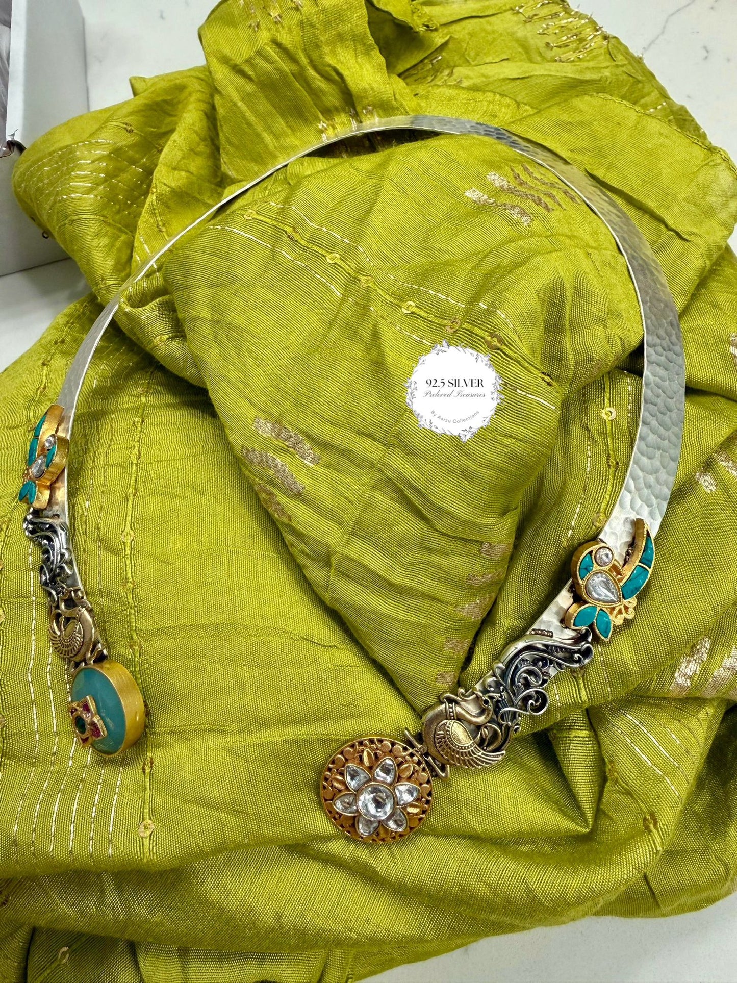 92.5 silver Contemporary Front open fusion hasli from preloved collection