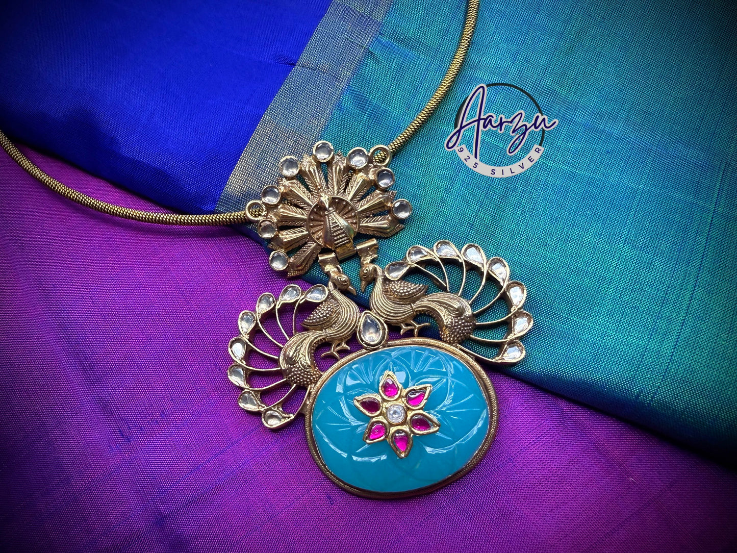 92.5 Silver fusion Pendant -52 gm