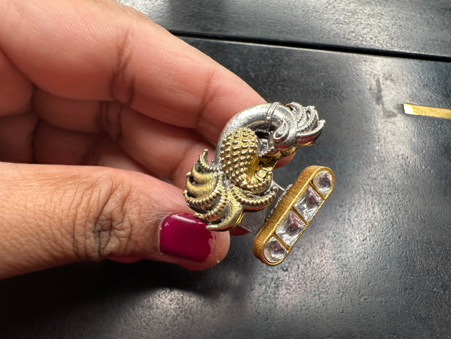 92.5 Silver Adjustable Ring