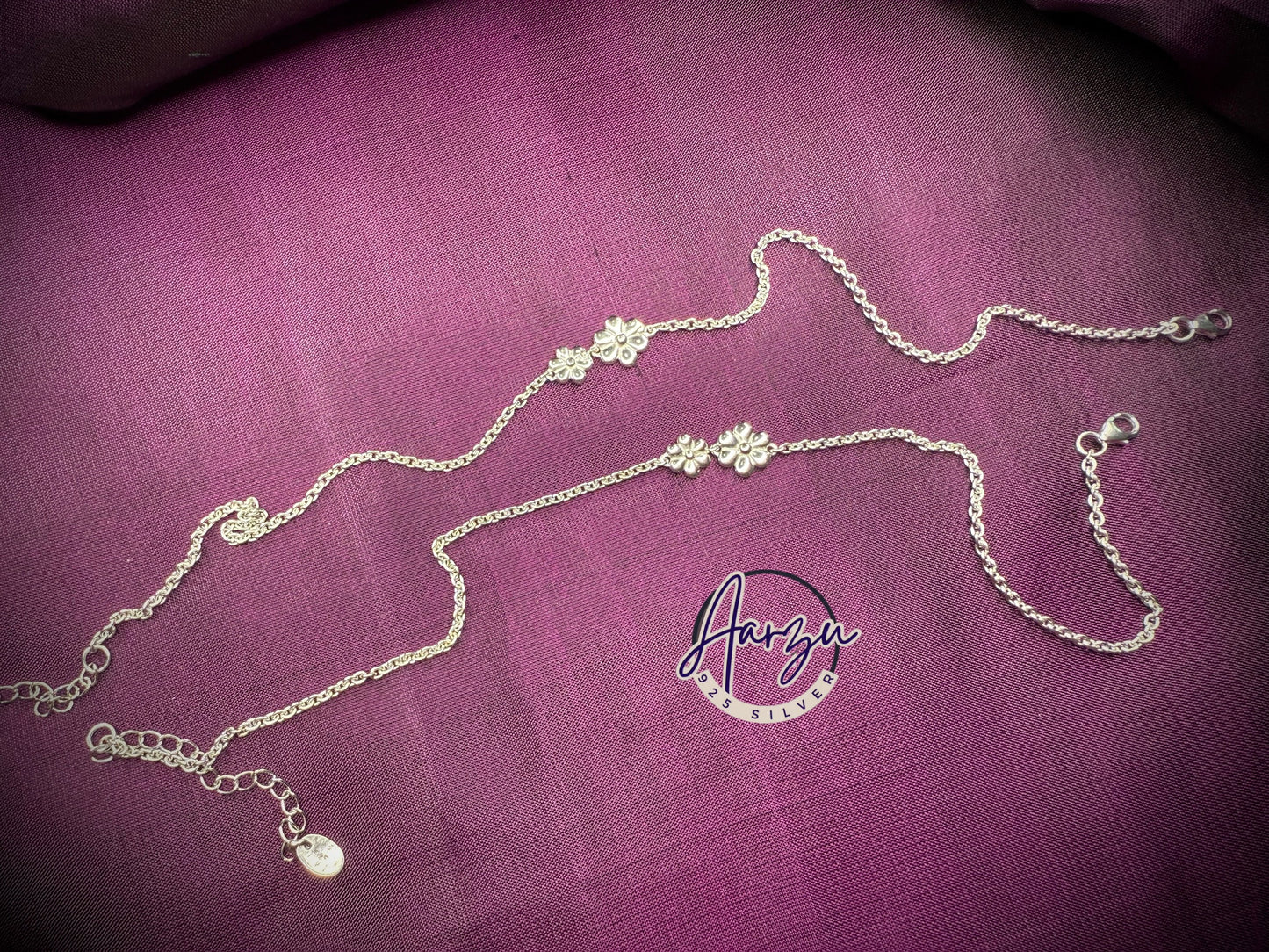 92.5 Silver Anklet