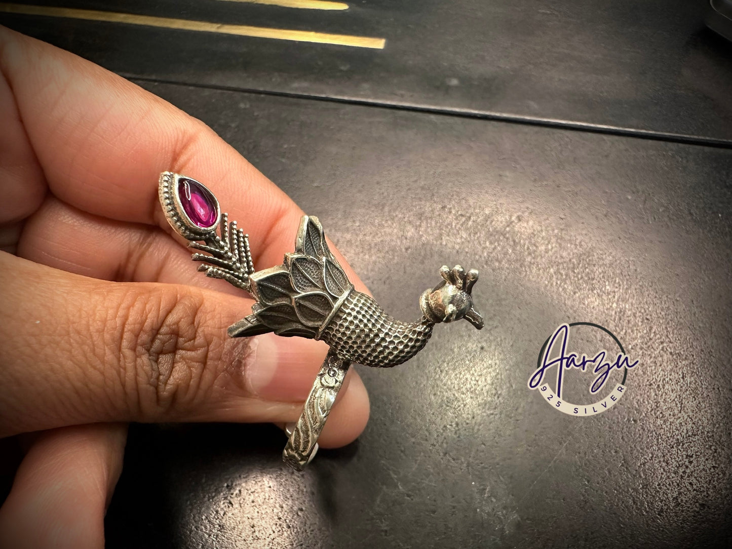 92.5 Silver Adjustable Ring