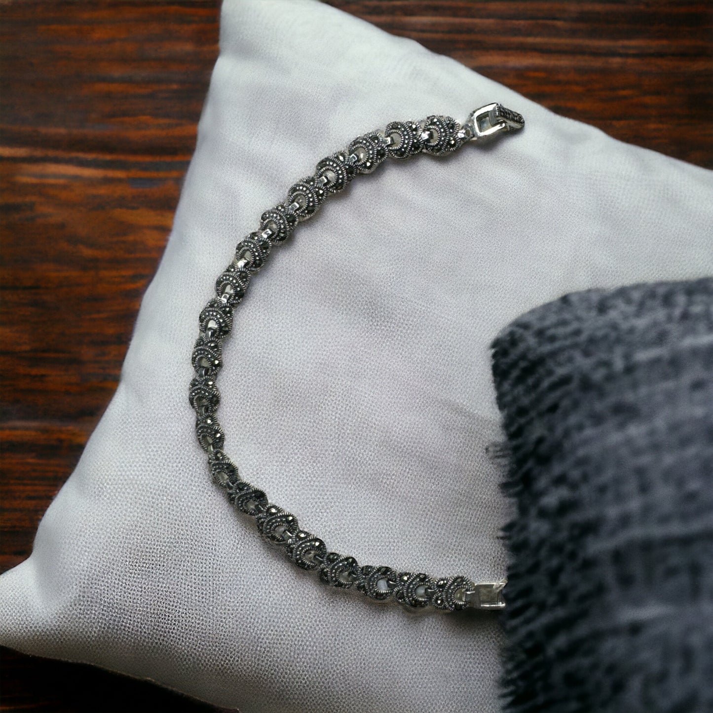 92.5 Silver Marcasite bracelet