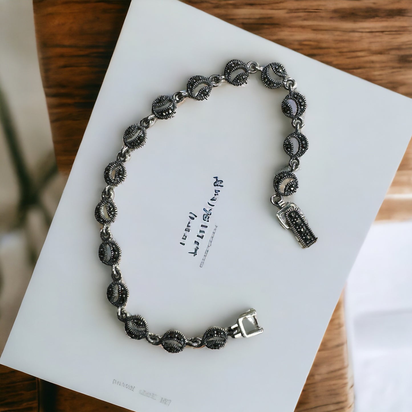 92.5 Silver Marcasite bracelet