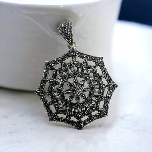 92.5 Silver Marcasite pendant