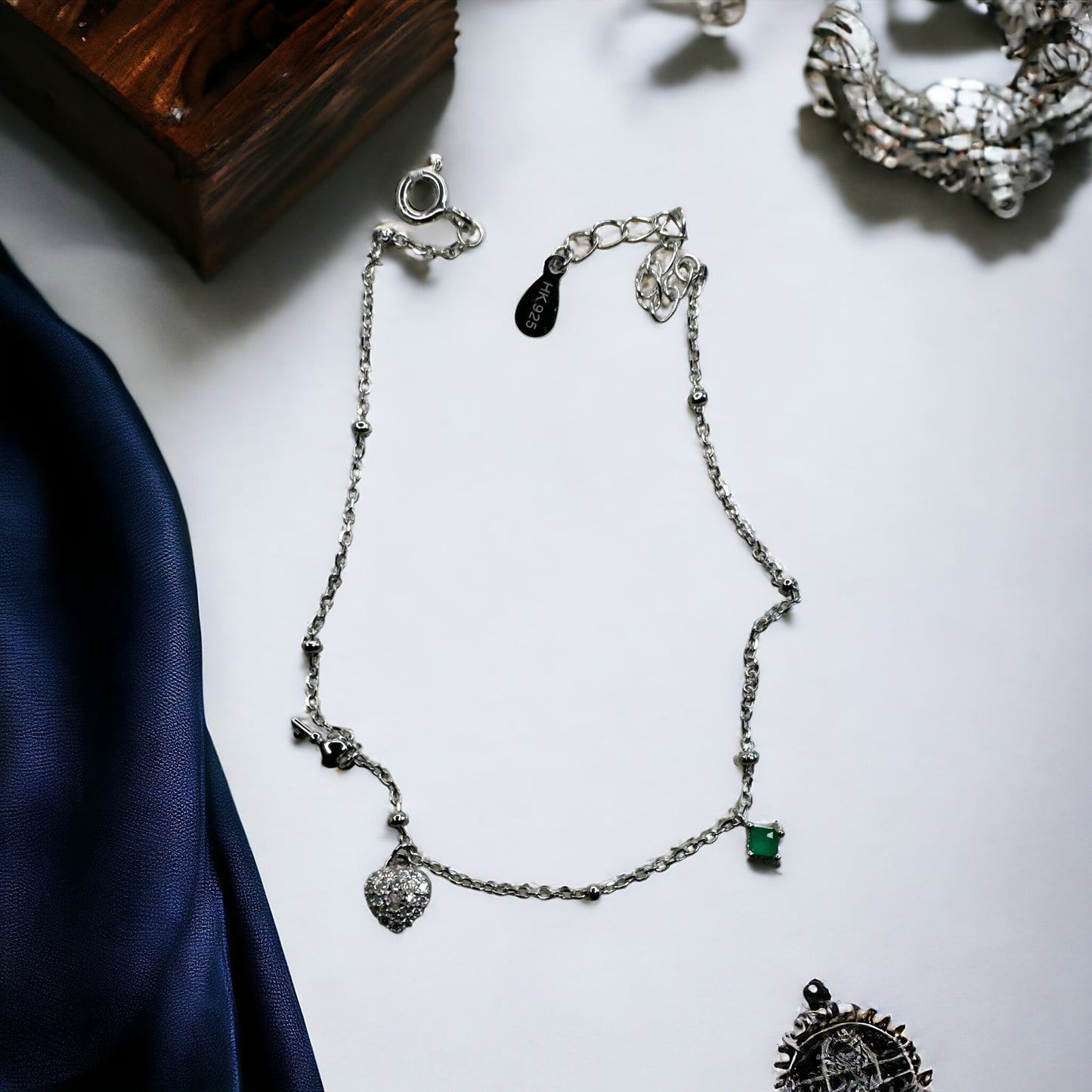 92.5 Silver Dainty Bracelet