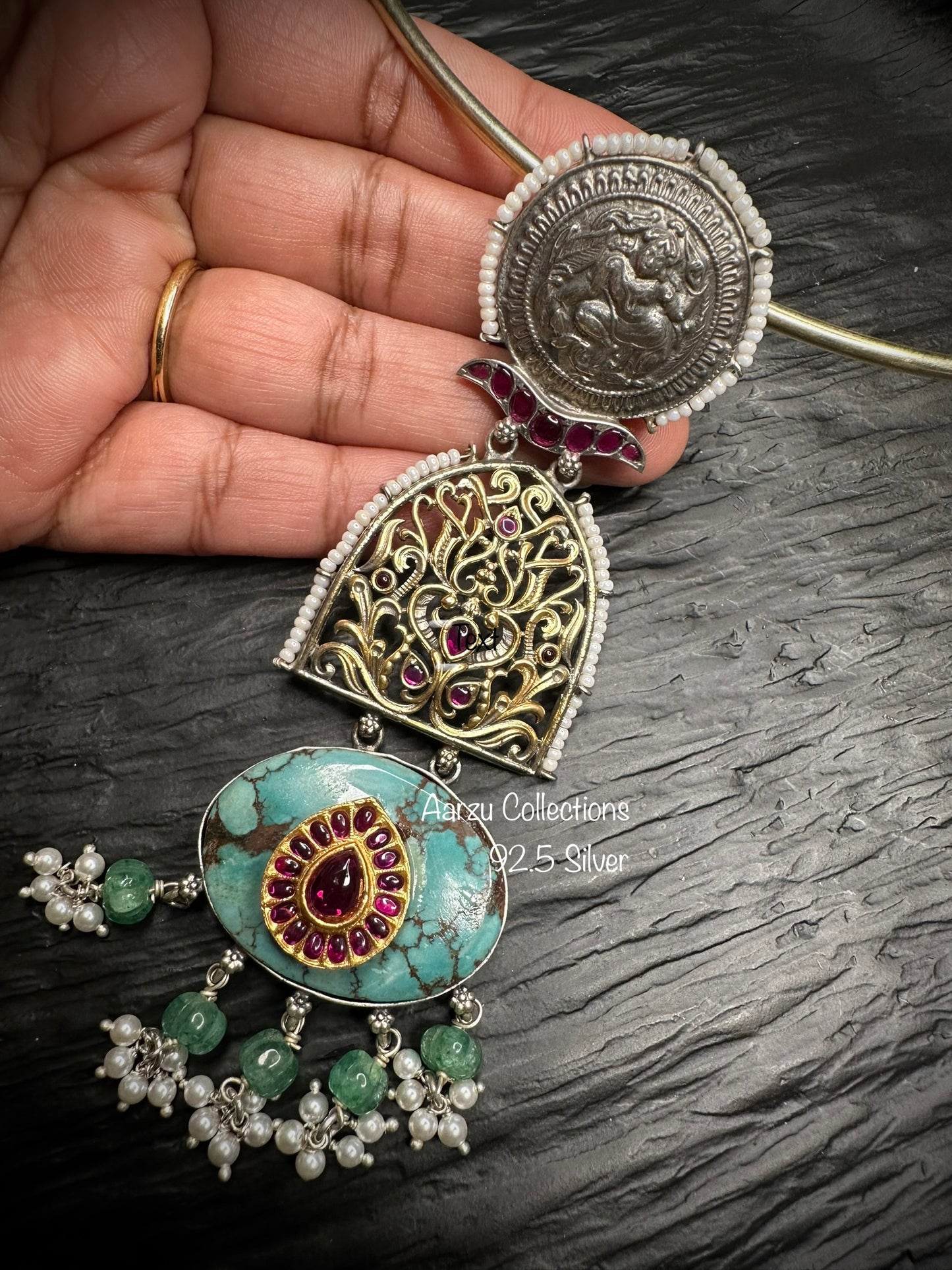 92.5 Silver designer inspired pendant