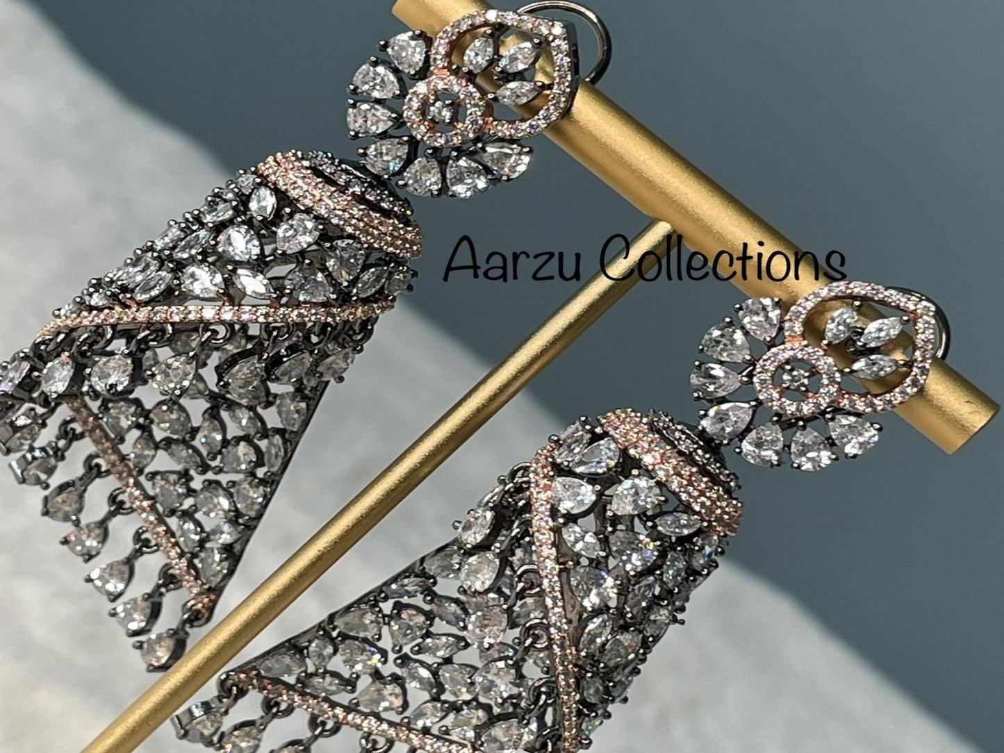 Contemporary American Diamond Earrings