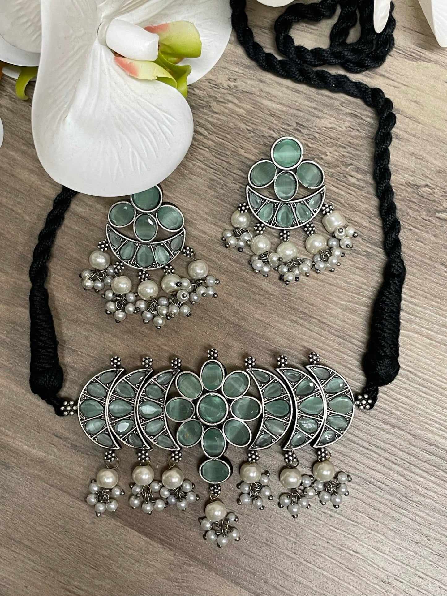 German Silver Choker Set