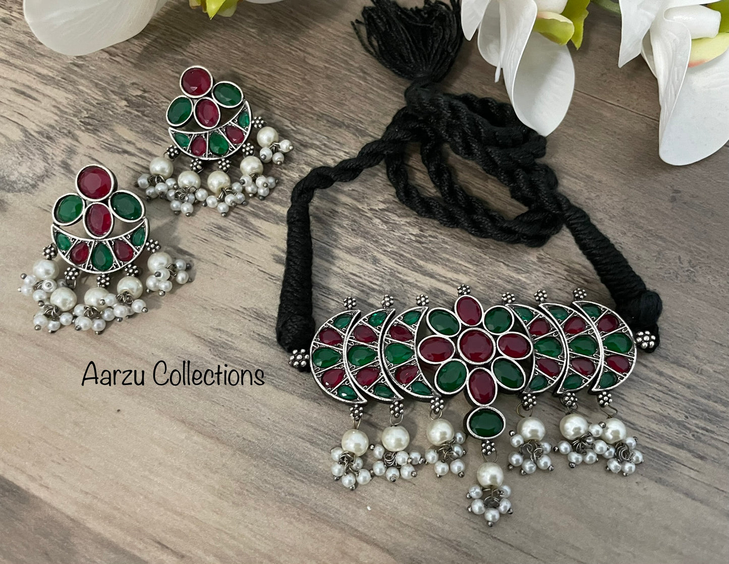 German Silver Choker Set