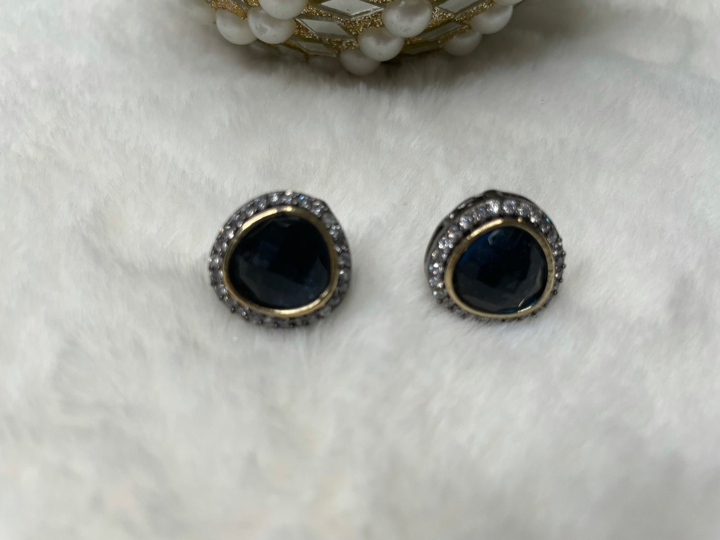 Dainty American Diamond Studs