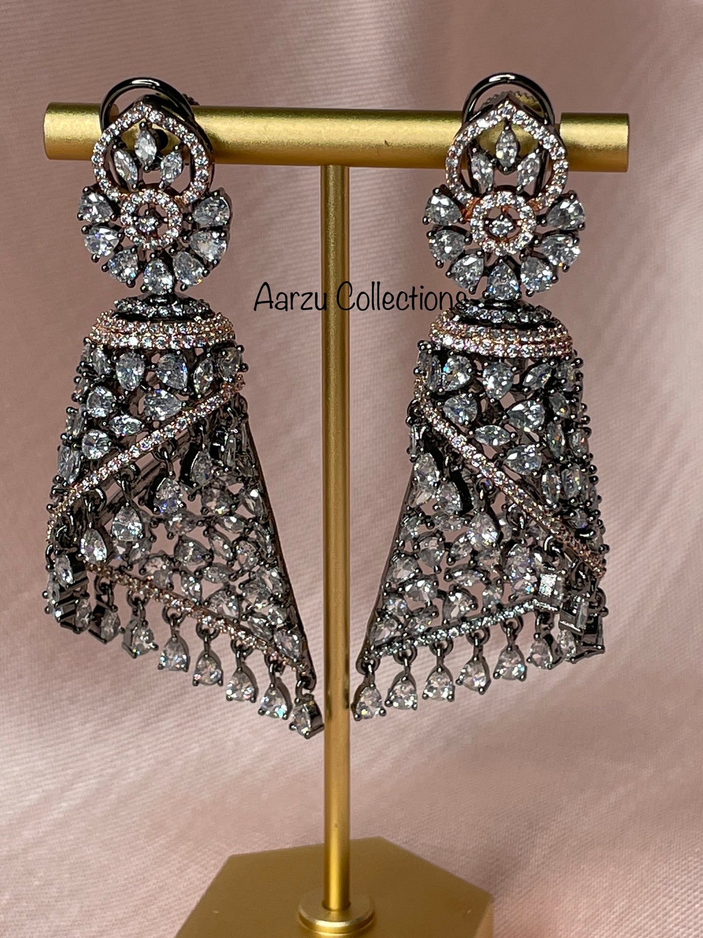 Contemporary American Diamond Earrings