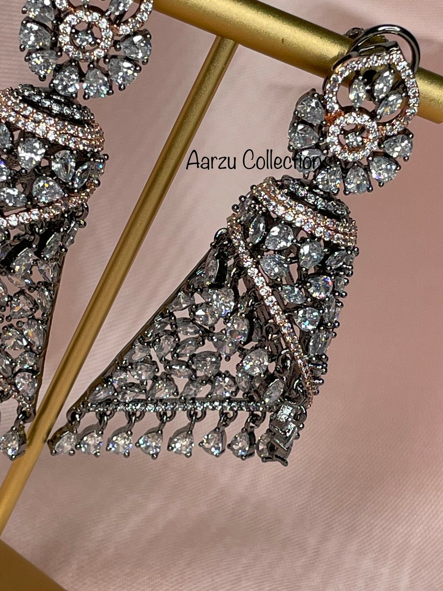 Contemporary American Diamond Earrings