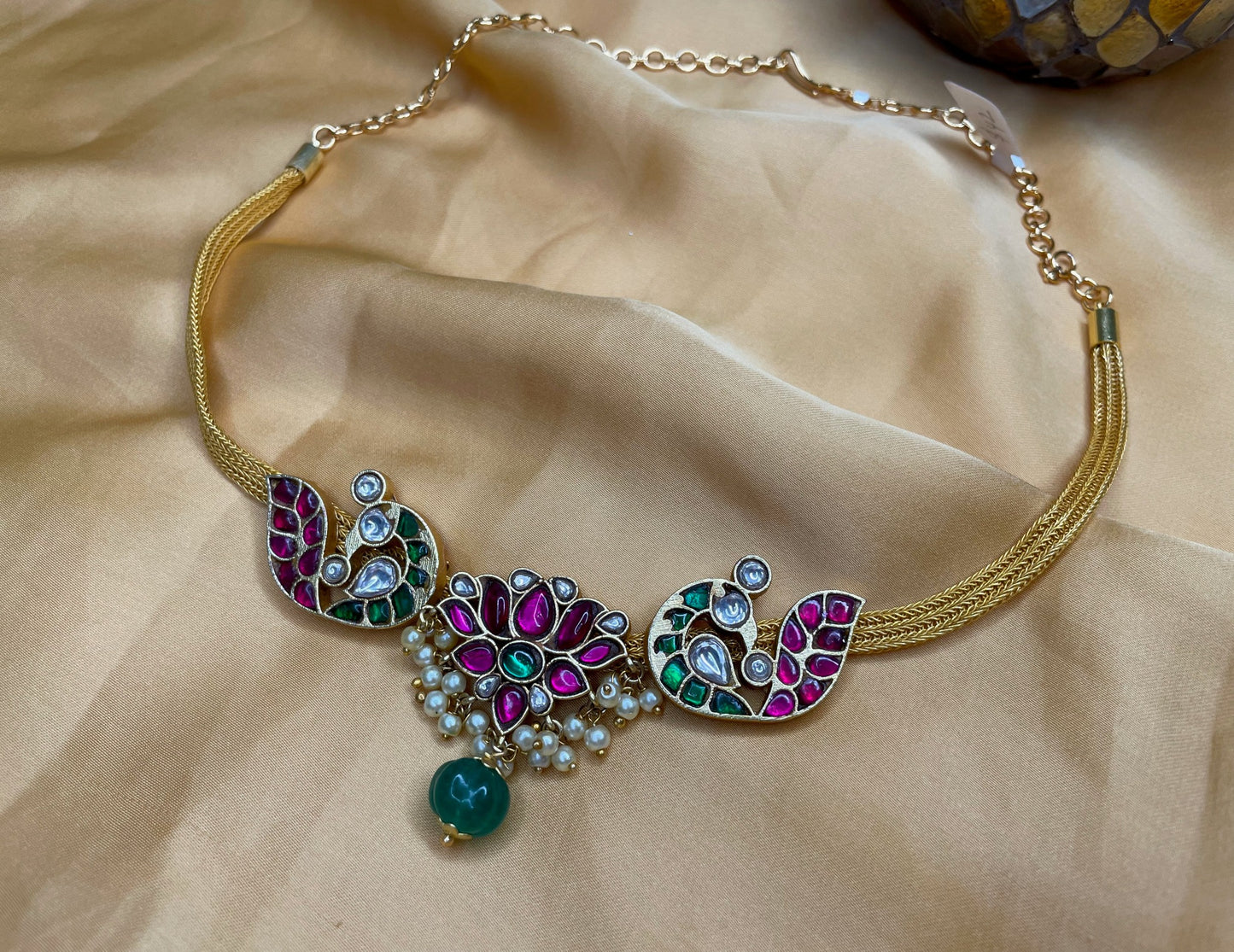 Kundan Jadau Soft Hasli Choker or necklace