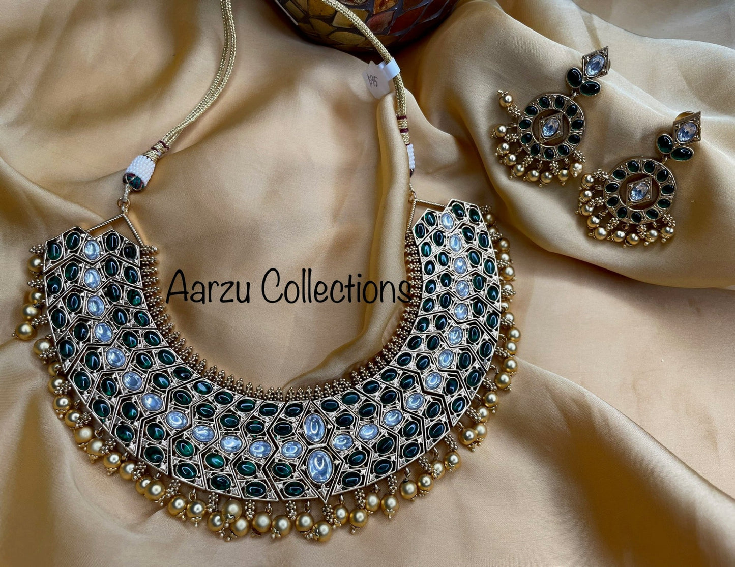 Kemp Necklace Set with real Kemp Stones