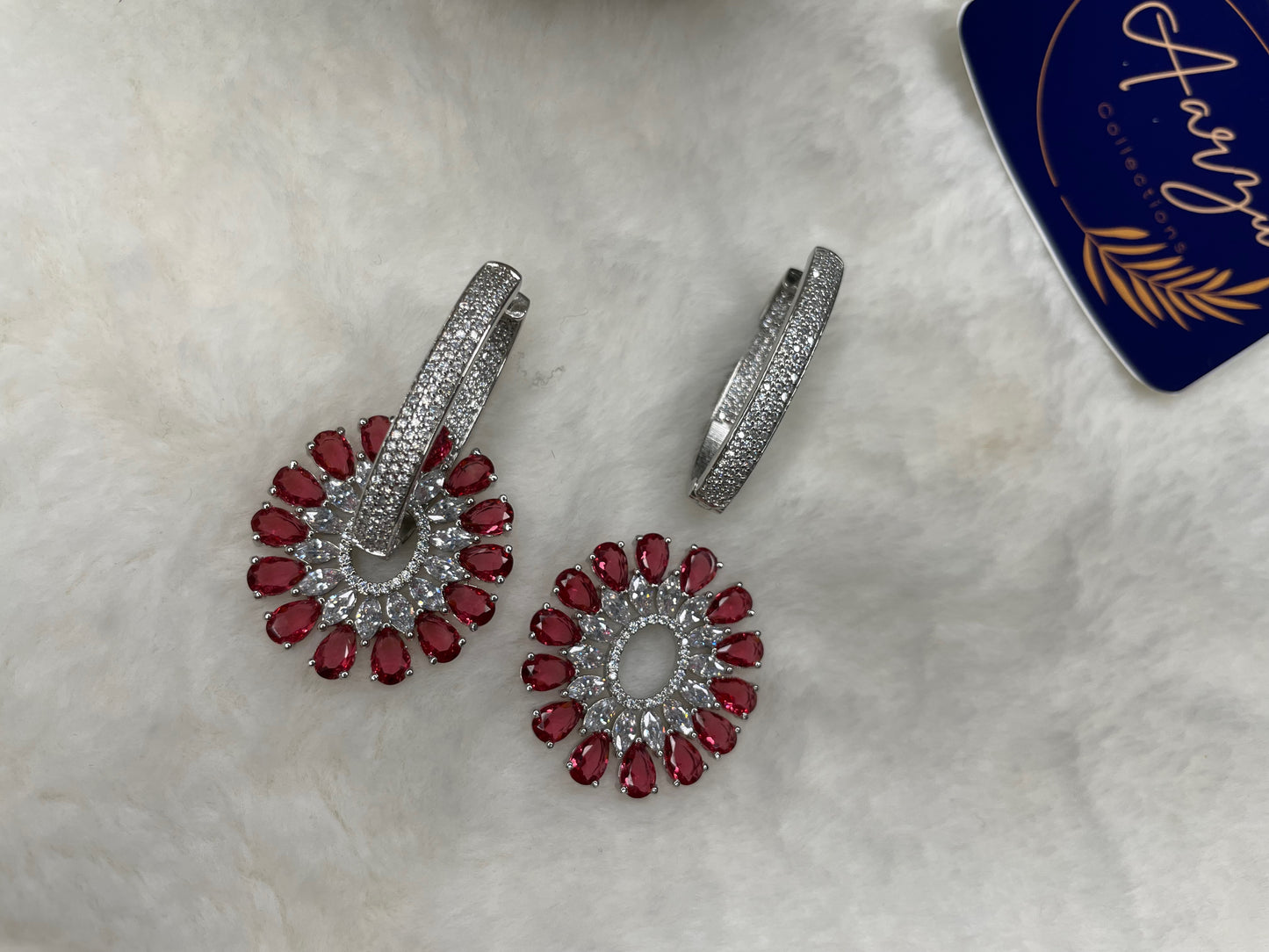 American Diamond 2 in 1 Earring