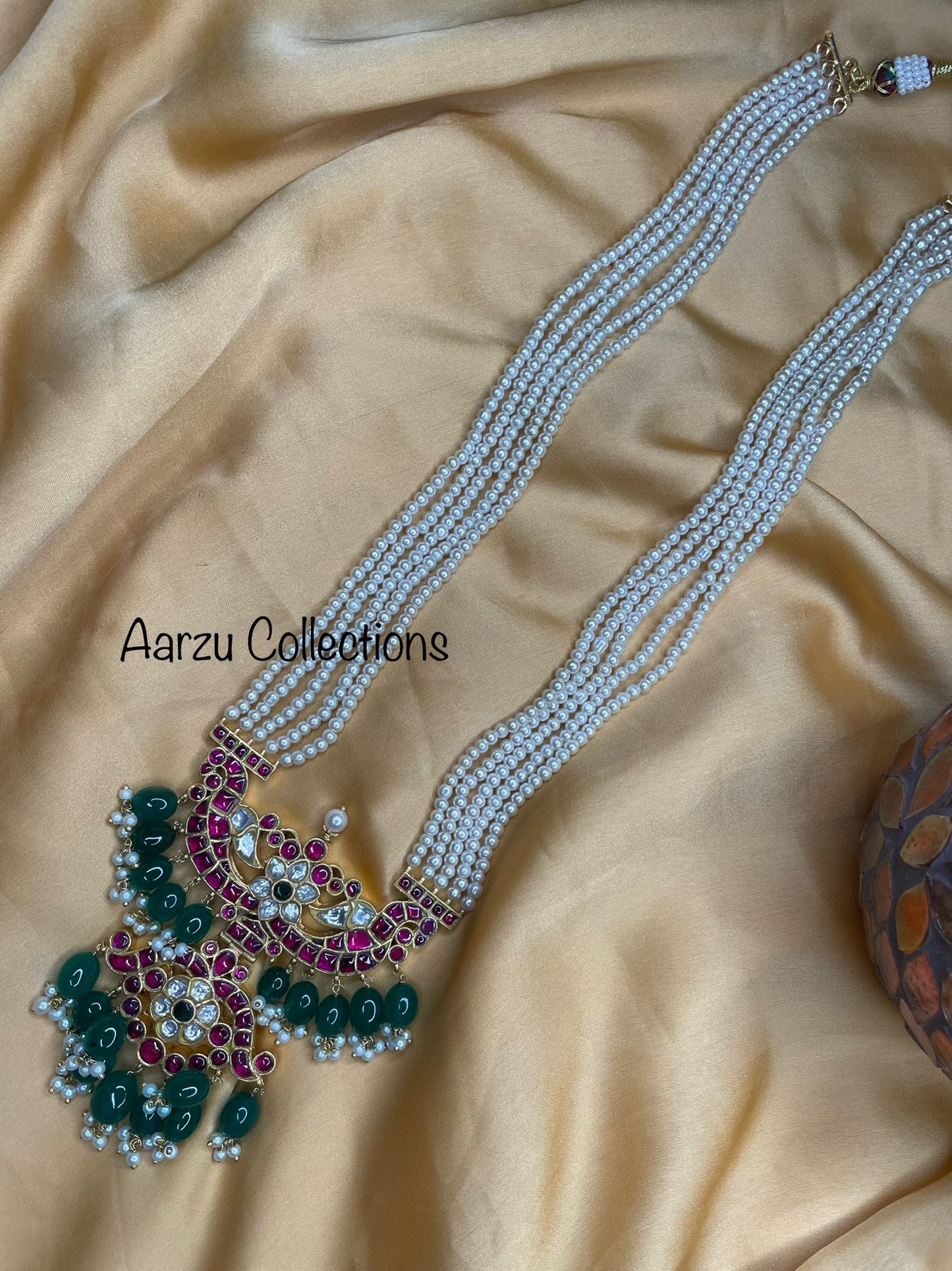 Kundan Jadau Long Pearl Necklace