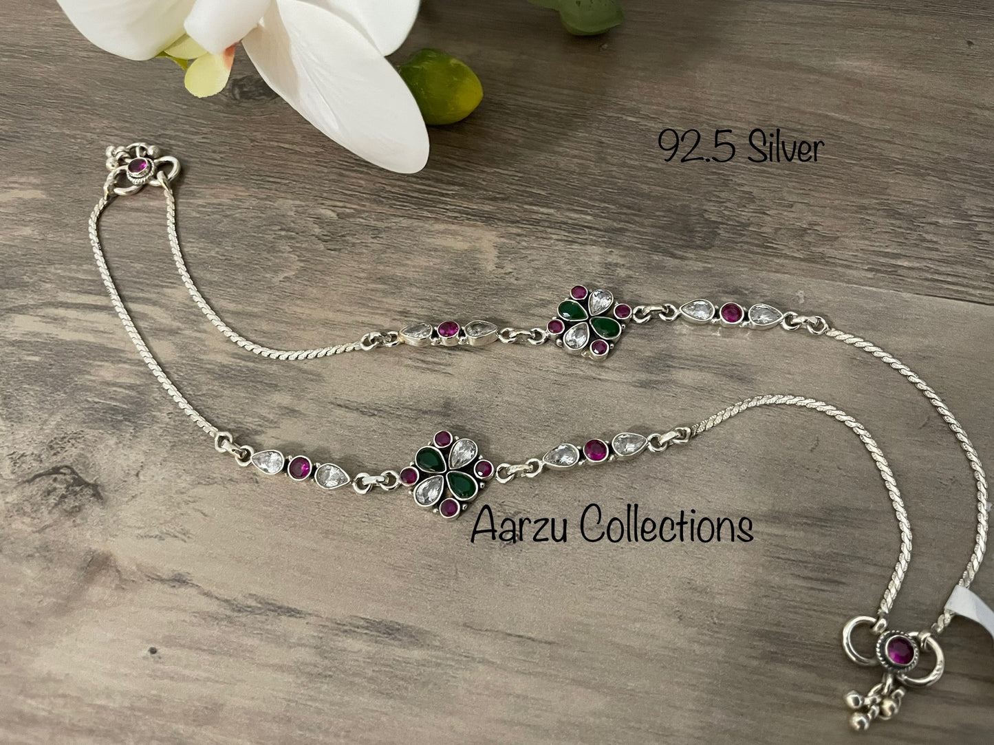 92.5 Silver Anklet
