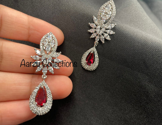 American Diamond Earrings, Sold Separately
