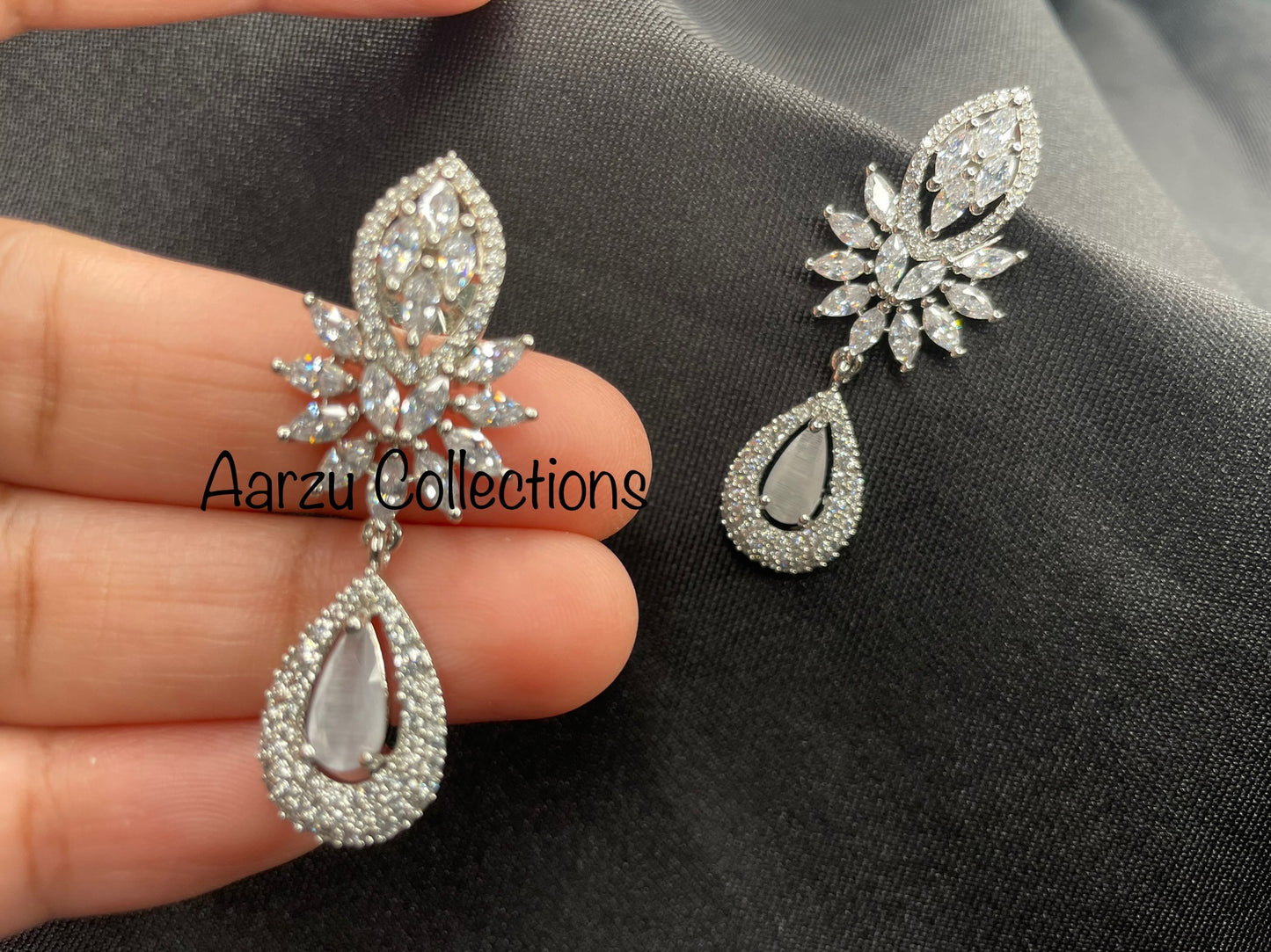 American Diamond Earrings, Sold Separately
