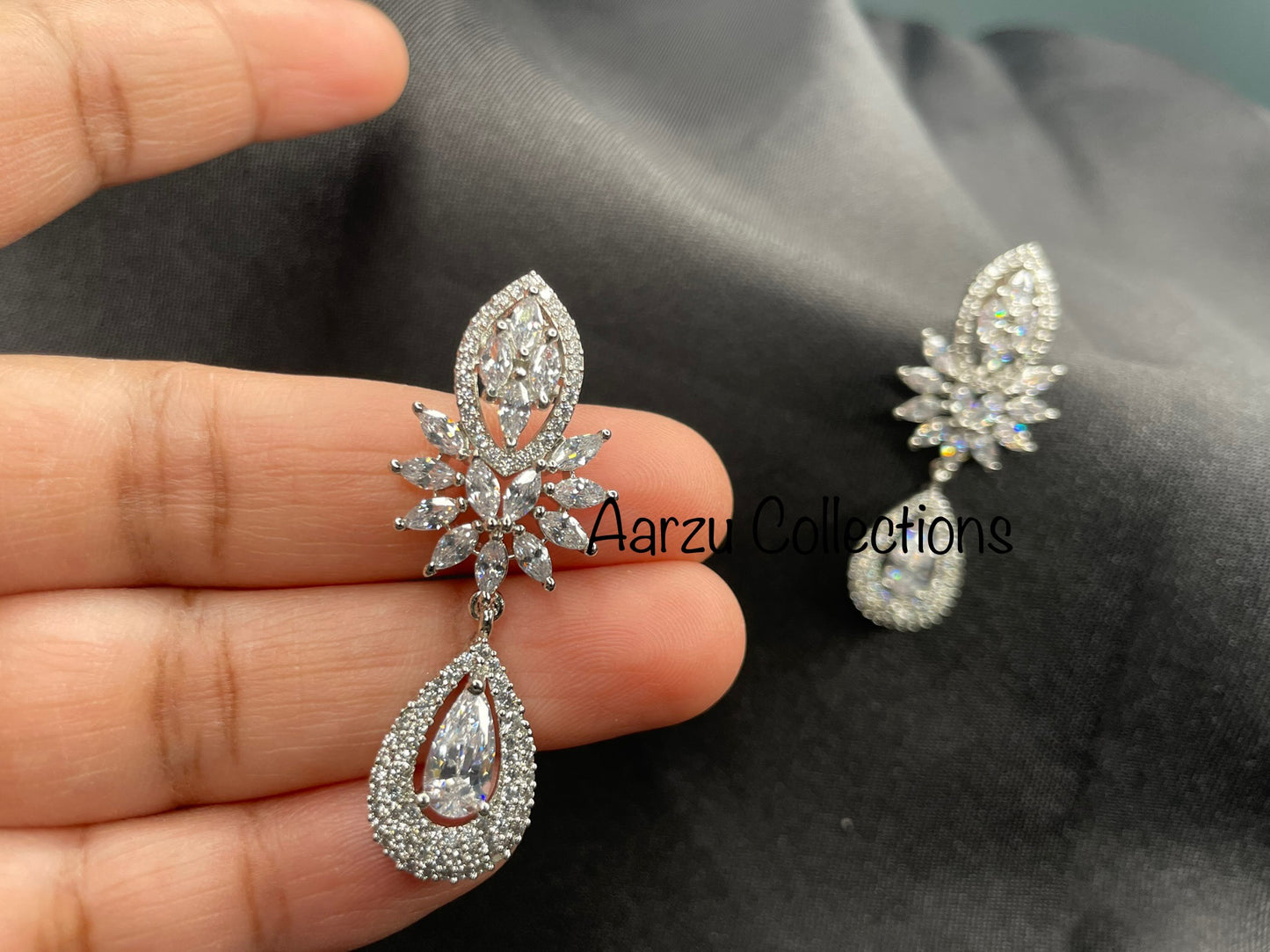 American Diamond Earrings, Sold Separately