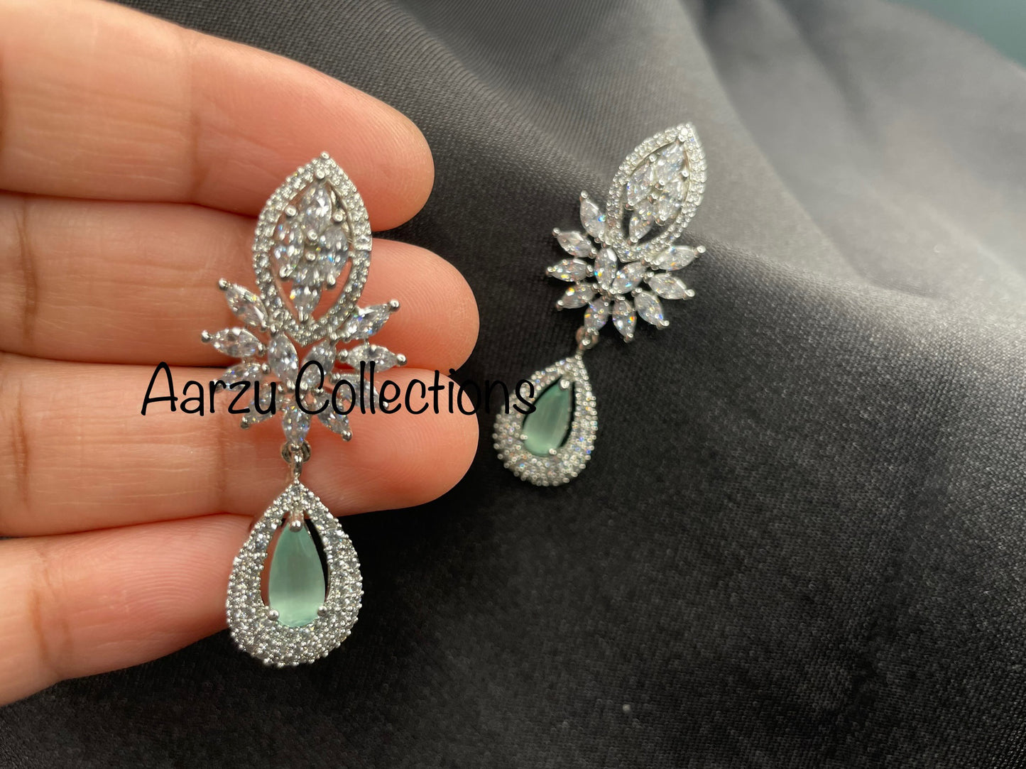 American Diamond Earrings, Sold Separately