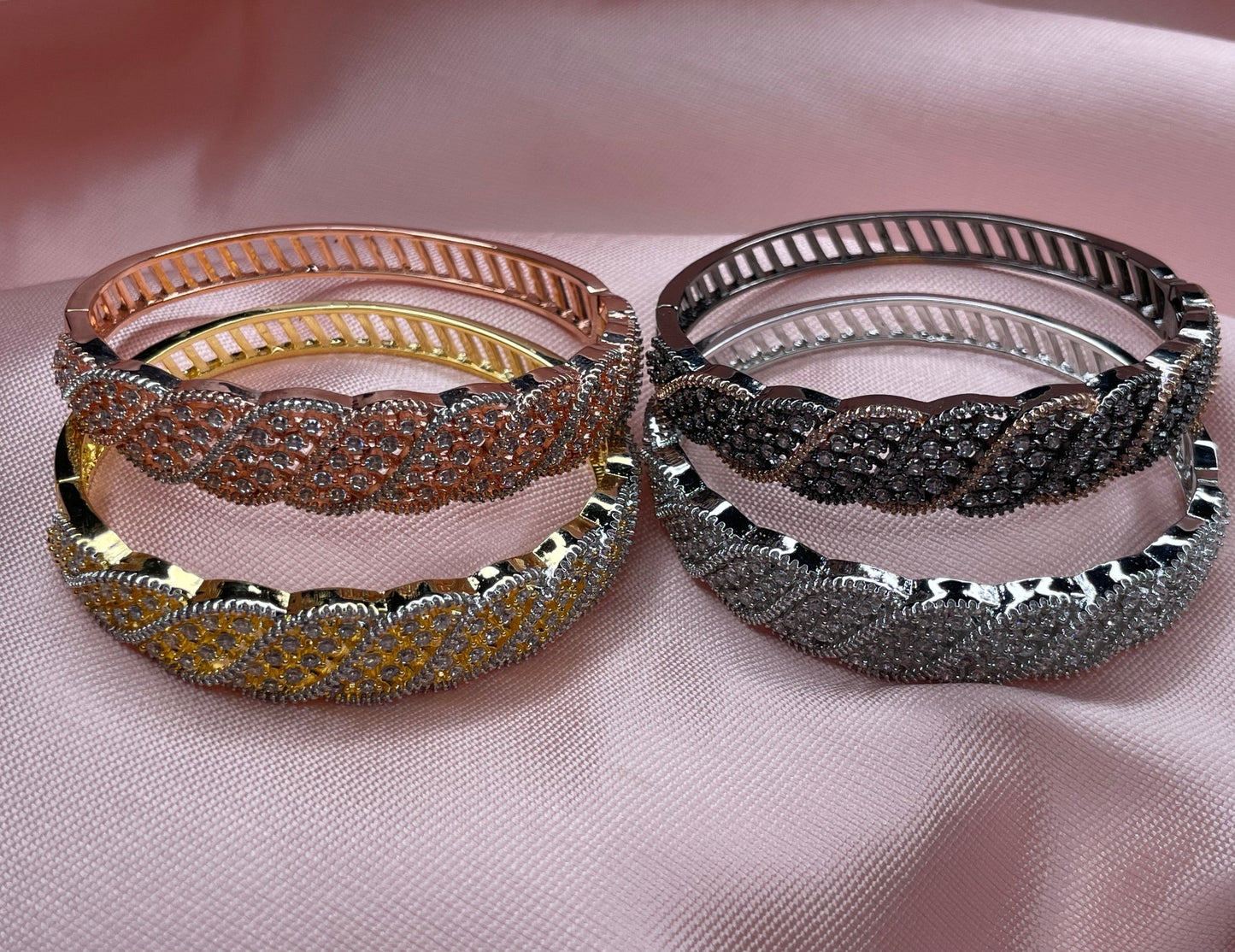 American Diamond Adjustable Bracelet, Sold Separately