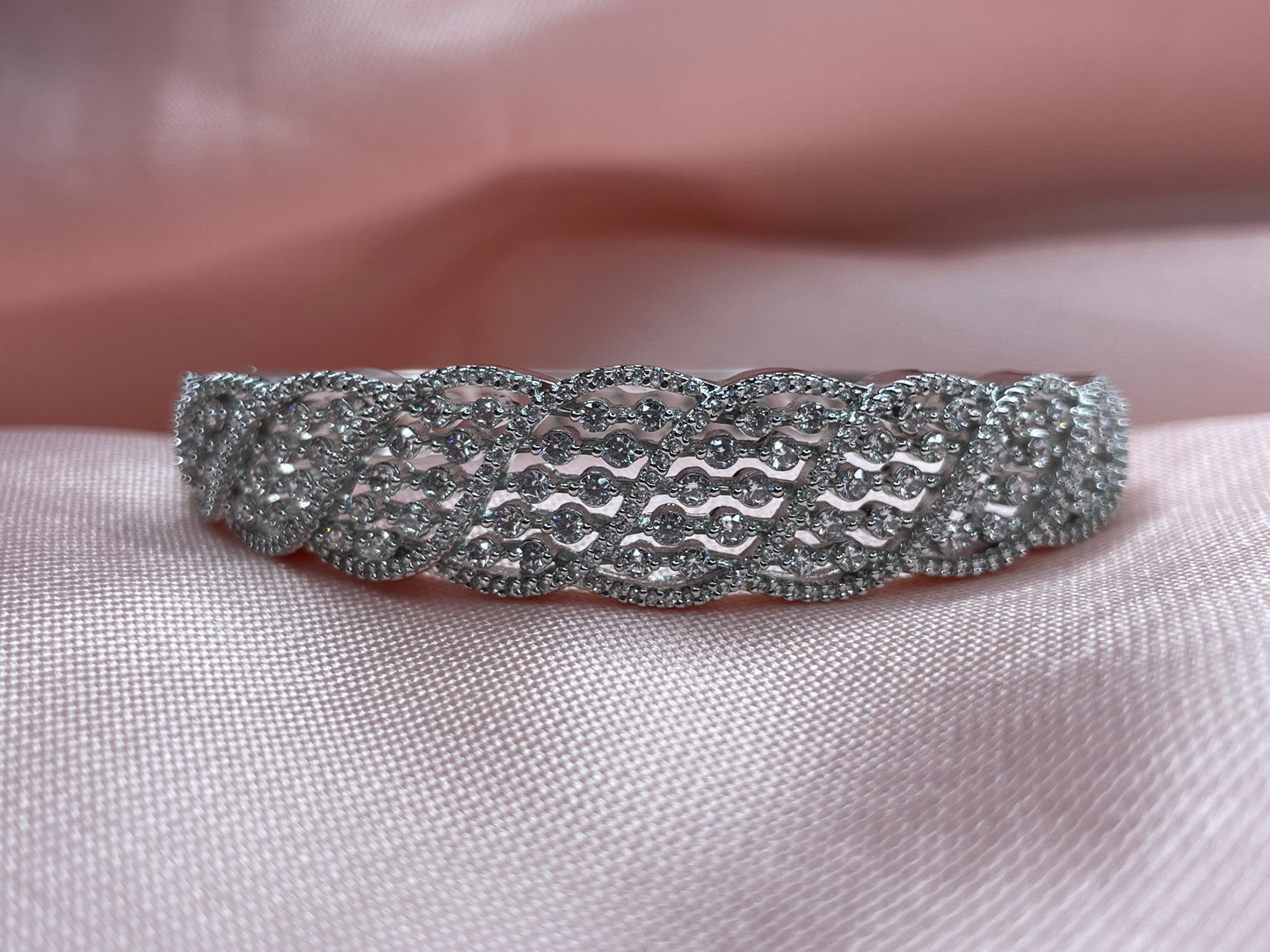 American Diamond Adjustable Bracelet, Sold Separately