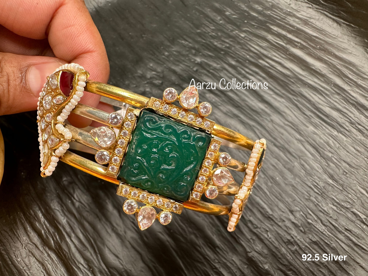 92.5 Silver openable fusion designer bracelet/bangle