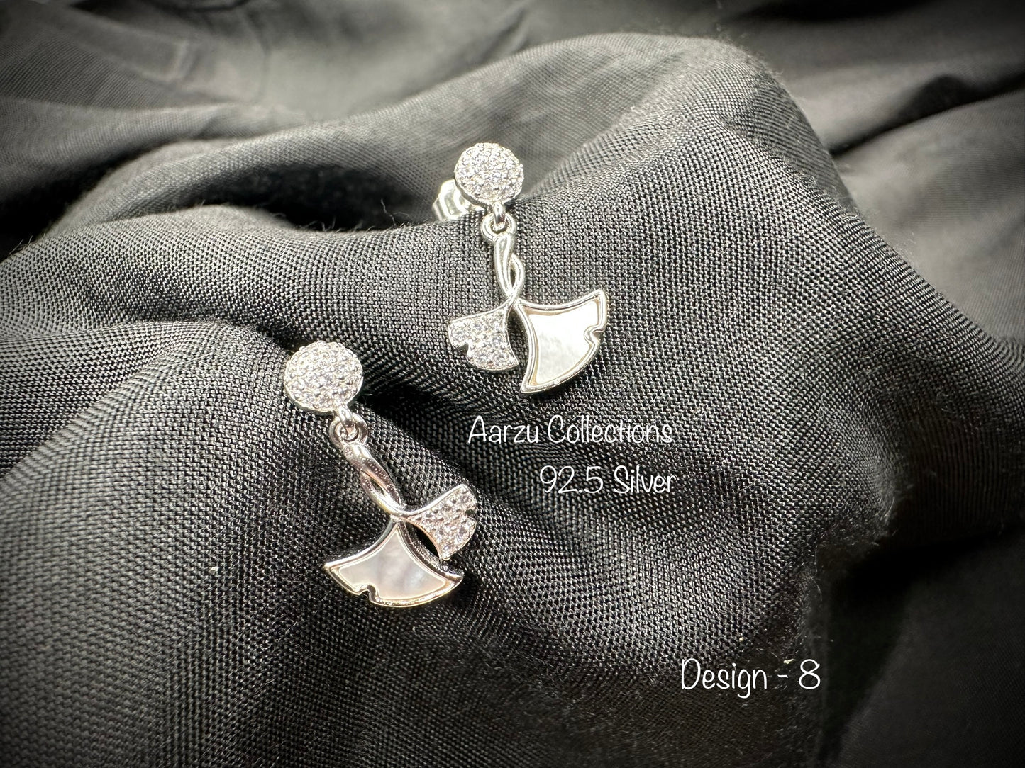 92.5 Silver Dainty Studs - D8