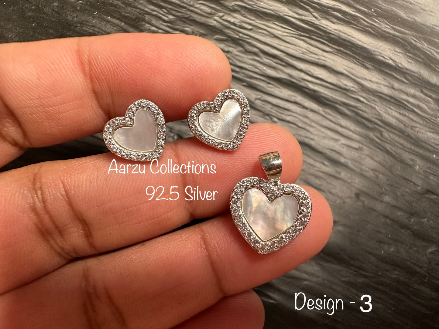 92.5 Silver Dainty Studs - D3