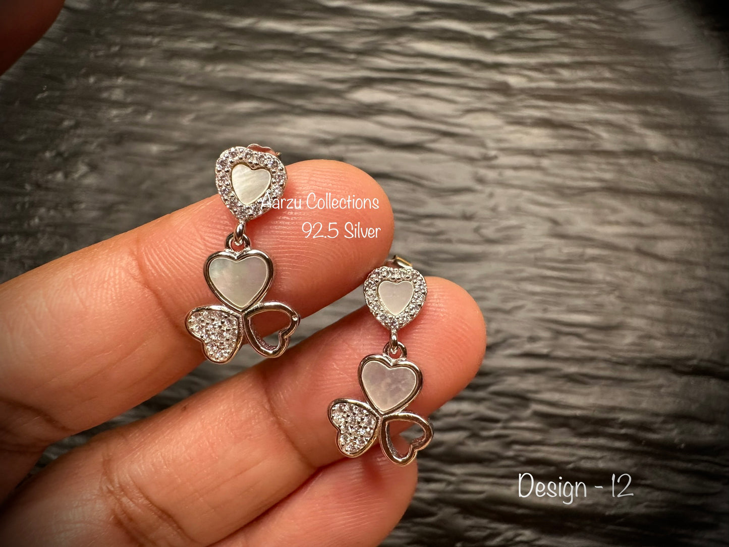 92.5 Silver Dainty Studs - D12